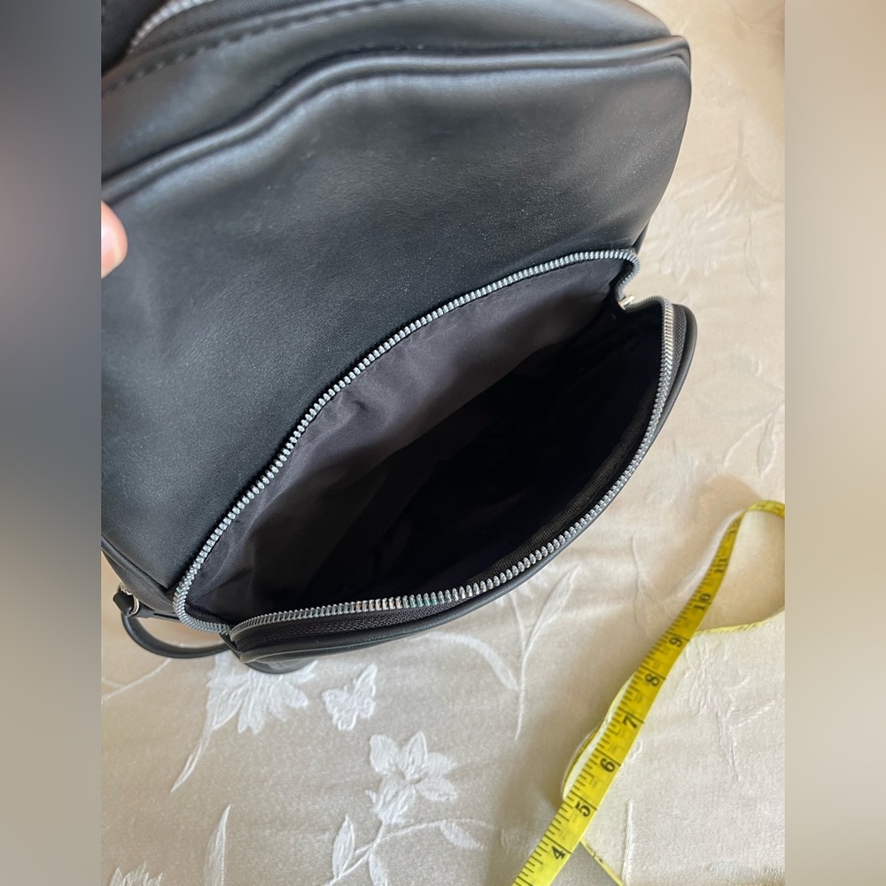 Black Leather Nine West Backpack - Picture 6 of 13